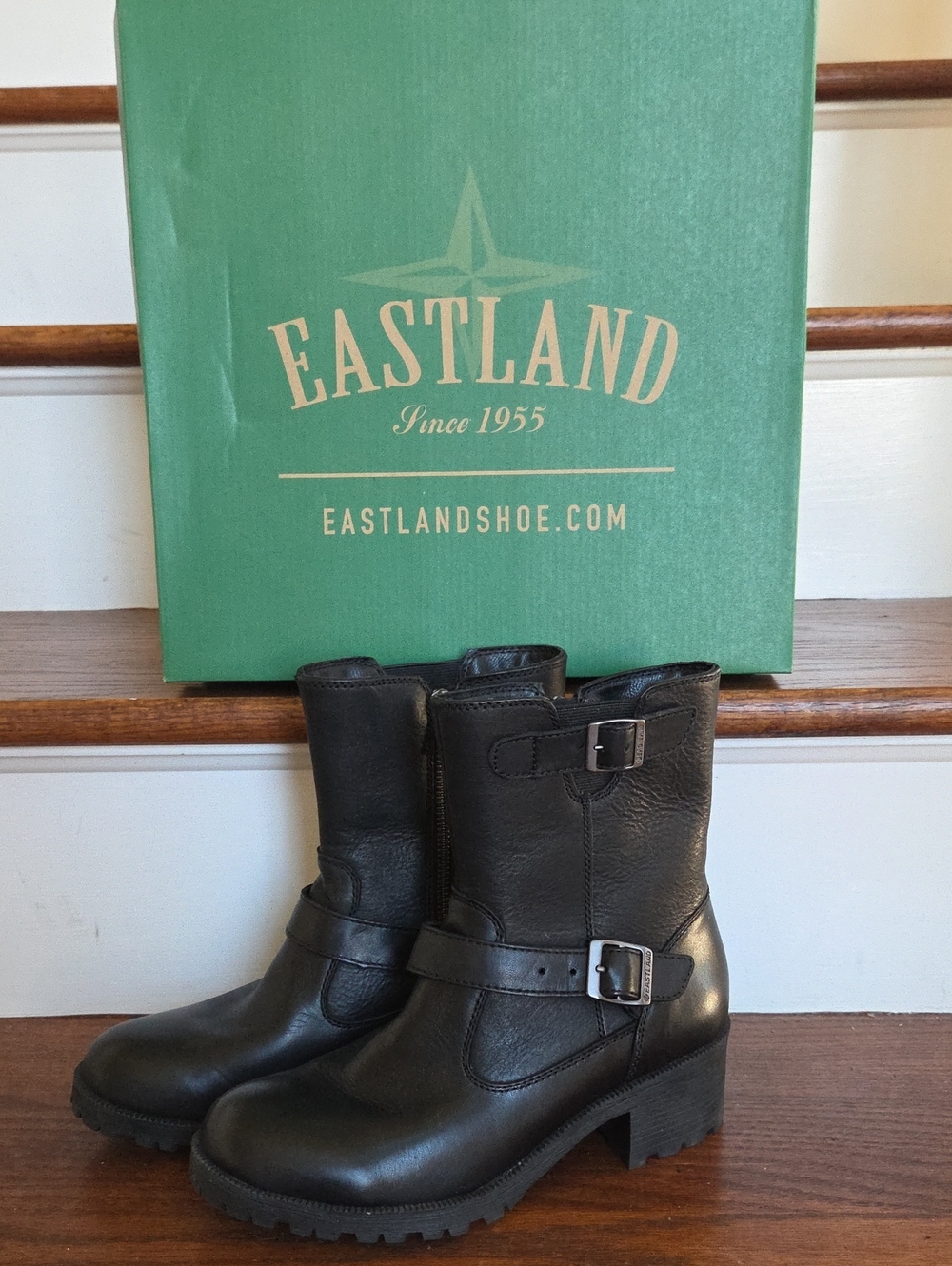 Eastland Black Belmont Boot NIB size 7.5